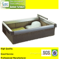 Rattan Furniture for Home/ Hotel Use Aluminum Rattan Wicker Storage Basket